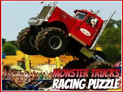 게임 Monster Trucks Racing Puzzle 온라인