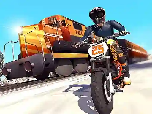 게임 Trail Bike vs Train Race 온라인