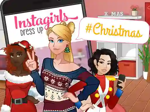게임 InstaGirls Christmas Dress Up 온라인