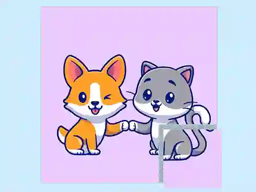 게임 Cats and Dogs Puzzle 온라인