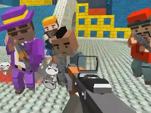 게임 GunGame shooting warfare: blocky gangster 온라인