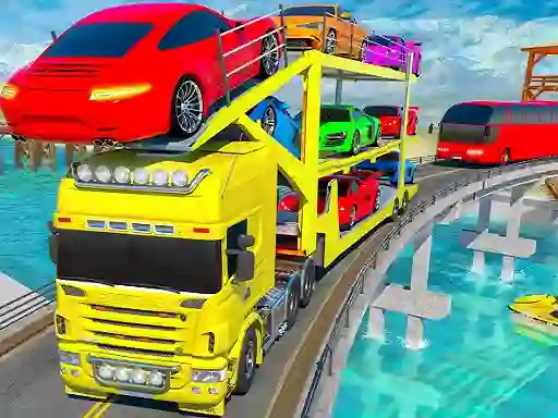 게임 Crazy Mega Car Transport Truck Game 온라인
