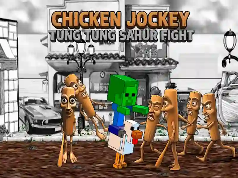 게임 Chicken Jockey Tung Tung Sahur Fight 온라인