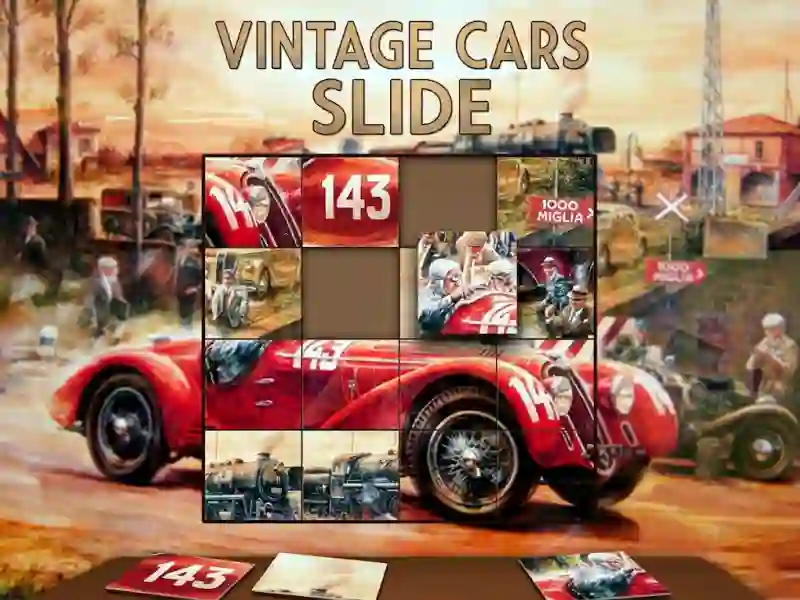 게임 Vintage Cars Slide 온라인