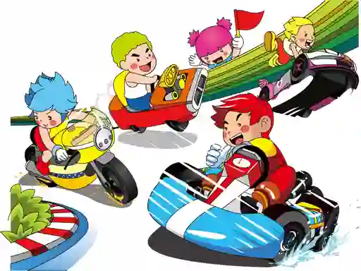 게임 Cartoon Kart Puzzle 온라인