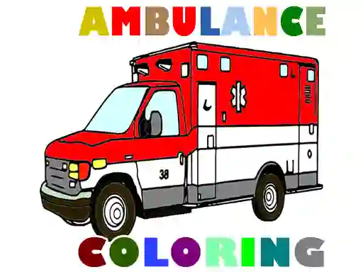 게임 Ambulance Trucks Coloring Pages 온라인