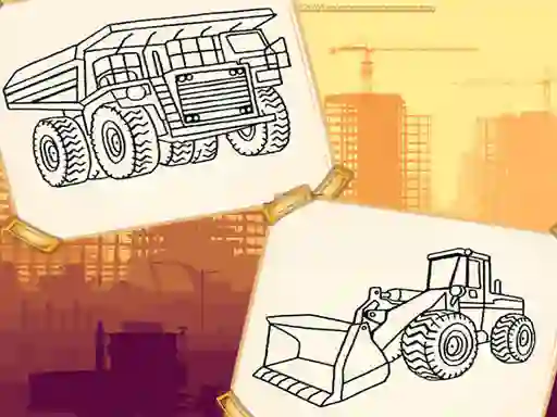 게임 Construction Trucks Coloring 온라인