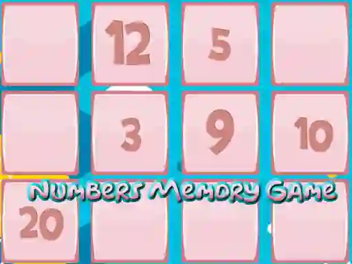 게임 Memory Game With Numbers 온라인