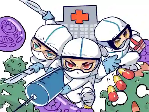 게임 Against Coronavirus Puzzle 온라인