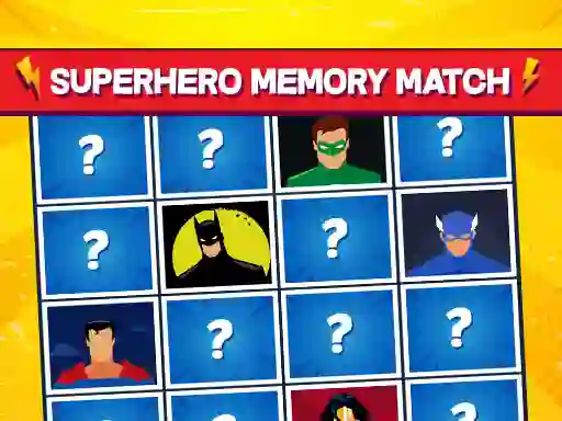 게임 Superhero Memory Match 온라인
