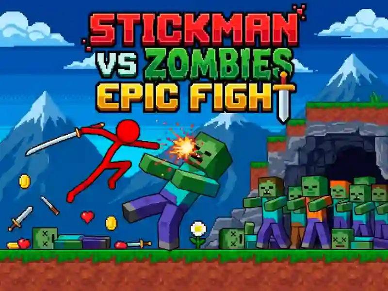 게임 Stickman vs Zombies: Epic Fight 온라인