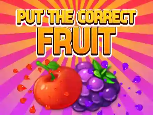 게임 Put The Correct Fruit 온라인