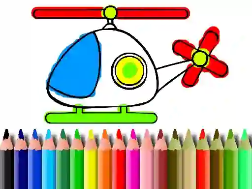 게임 Back To School Helicopter Coloring 온라인