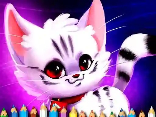 게임 Cute Kitty Coloring 온라인