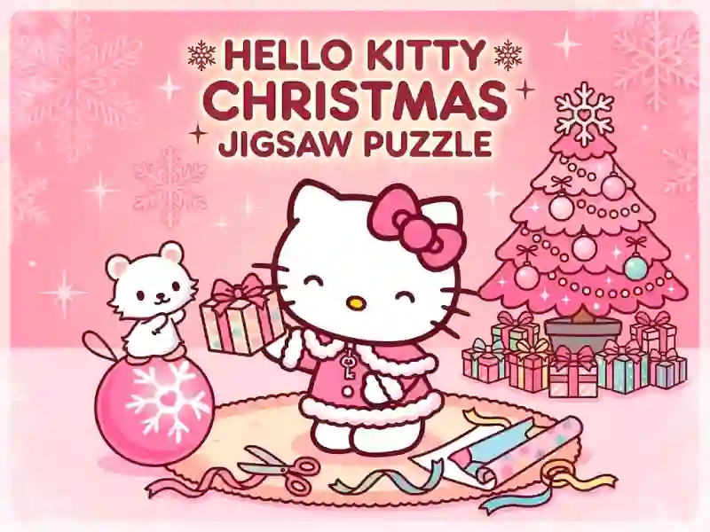게임 Hello Kitty Christmas Jigsaw Puzzle 온라인