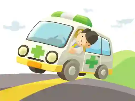 게임 Cartoon Ambulance 온라인