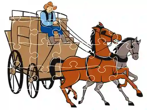 게임 Wagons Jigsaw 온라인