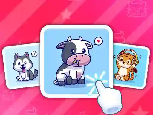 게임 Cute Animal Cards 온라인