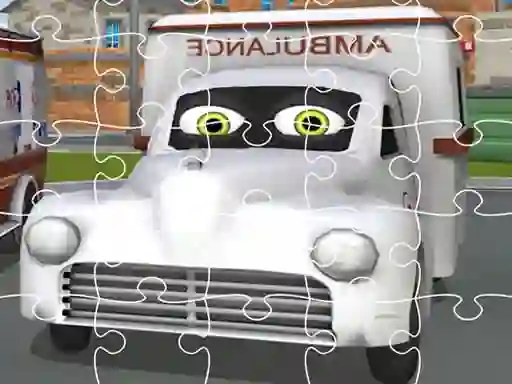 게임 Ambulance Trucks Jigsaw 온라인