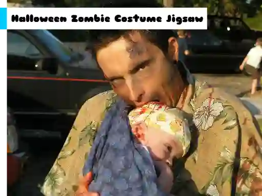 게임 Halloween Zombie Costume Jigsaw 온라인