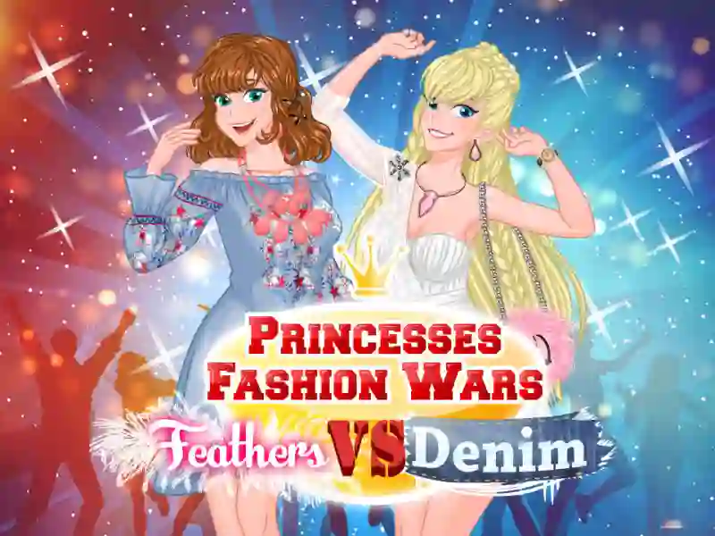 게임 Princesses Fashion Wars Feathers VS Denim 온라인