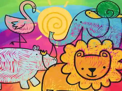 게임 Little Animals Coloring 온라인