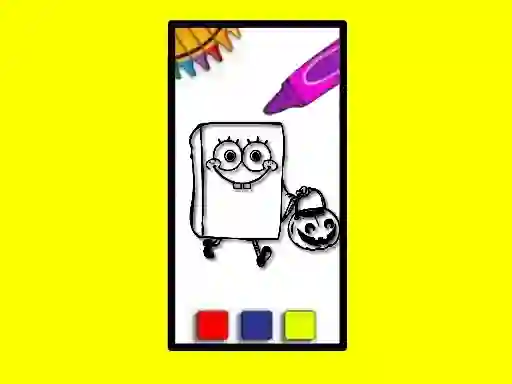 게임 SpobgeBob Halloween Coloring Book 온라인