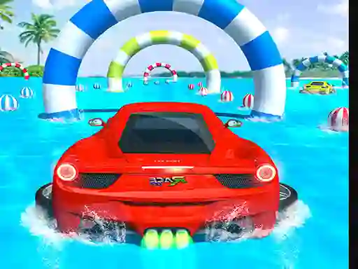 게임 Water Surfing Car Stunts Car Racing 온라인