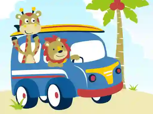 게임 Cute animals with cars difference 온라인