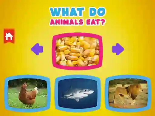 게임 What Do Animals Eat? 온라인