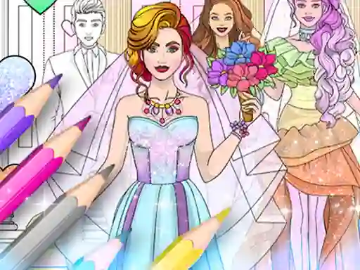 게임 Wedding Coloring Dress Up 온라인