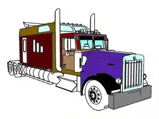게임 American Trucks Coloring 온라인