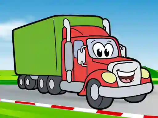 게임 Happy Trucks Coloring 온라인