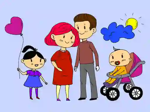 게임 Happy Family Coloring Book 온라인