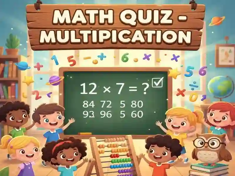 게임 Math Quiz - Multiplication 온라인