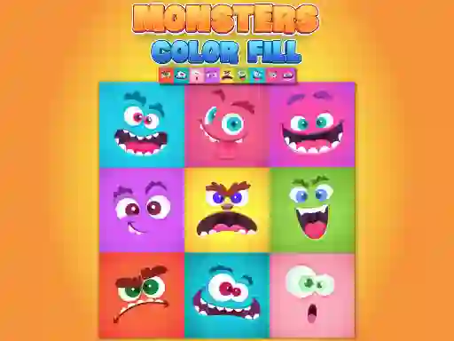 게임 Monsters Color Fill 온라인