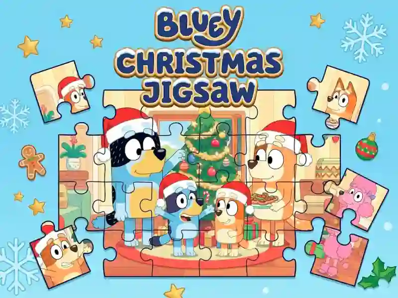 게임 Bluey Christmas Jigsaw 온라인
