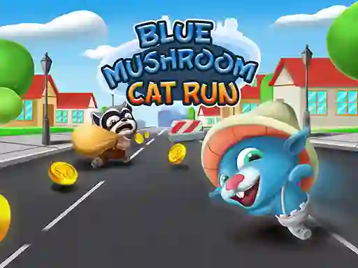 게임 Blue Mushroom Cat Run 온라인