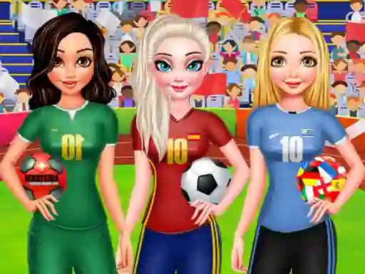 게임 BFF Princess Vote For Football 2018 온라인