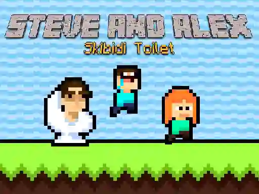 게임 Steve and Alex Skibidi Toilet 온라인