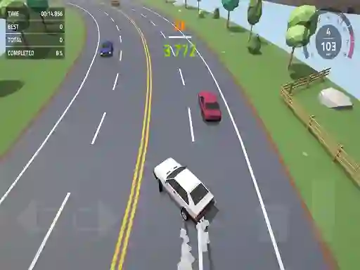 게임 Polygon Drift: Endless Traffic Racing 온라인