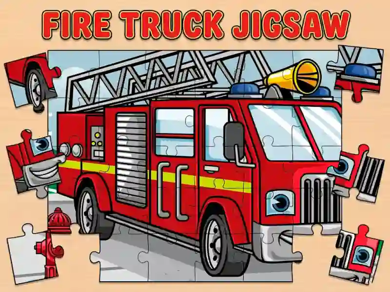 게임 Fire Truck Jigsaw 온라인