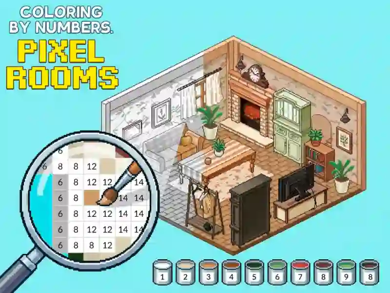 게임 Coloring by Numbers Pixel Rooms 온라인