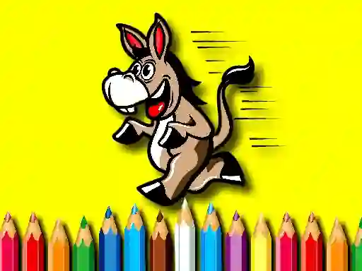 게임 Back To School Coloring Book Donkey 온라인