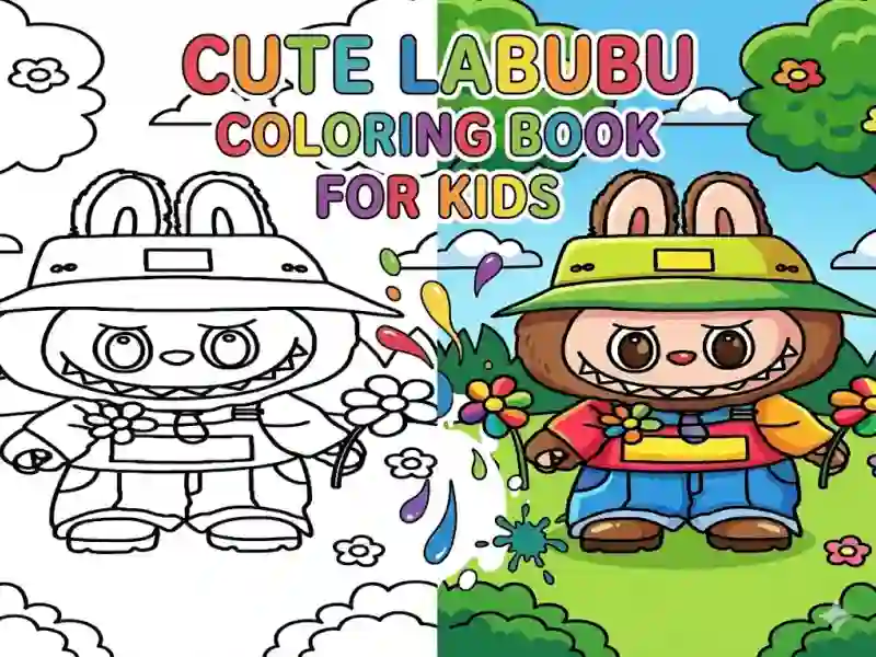 게임 Cute Labubu Coloring Book for Kids 온라인