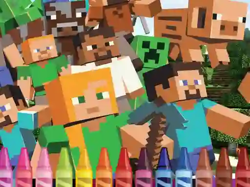 게임 4GameGround Minecraft Coloring 온라인