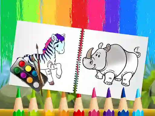 게임 Funny Animals Coloring Book 온라인