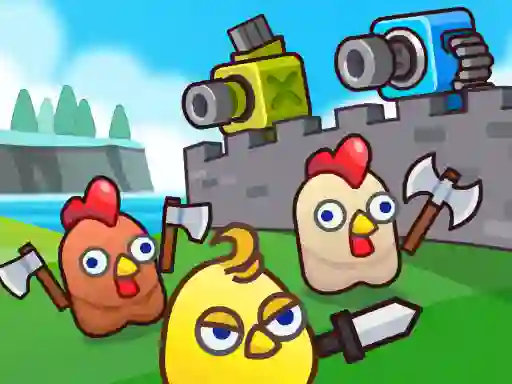게임 Merge Cannon: Chicken Defense 온라인