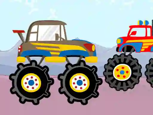 게임 Fun Monster Trucks Jigsaw 온라인