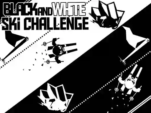 게임 Black and White Ski Challenge 온라인